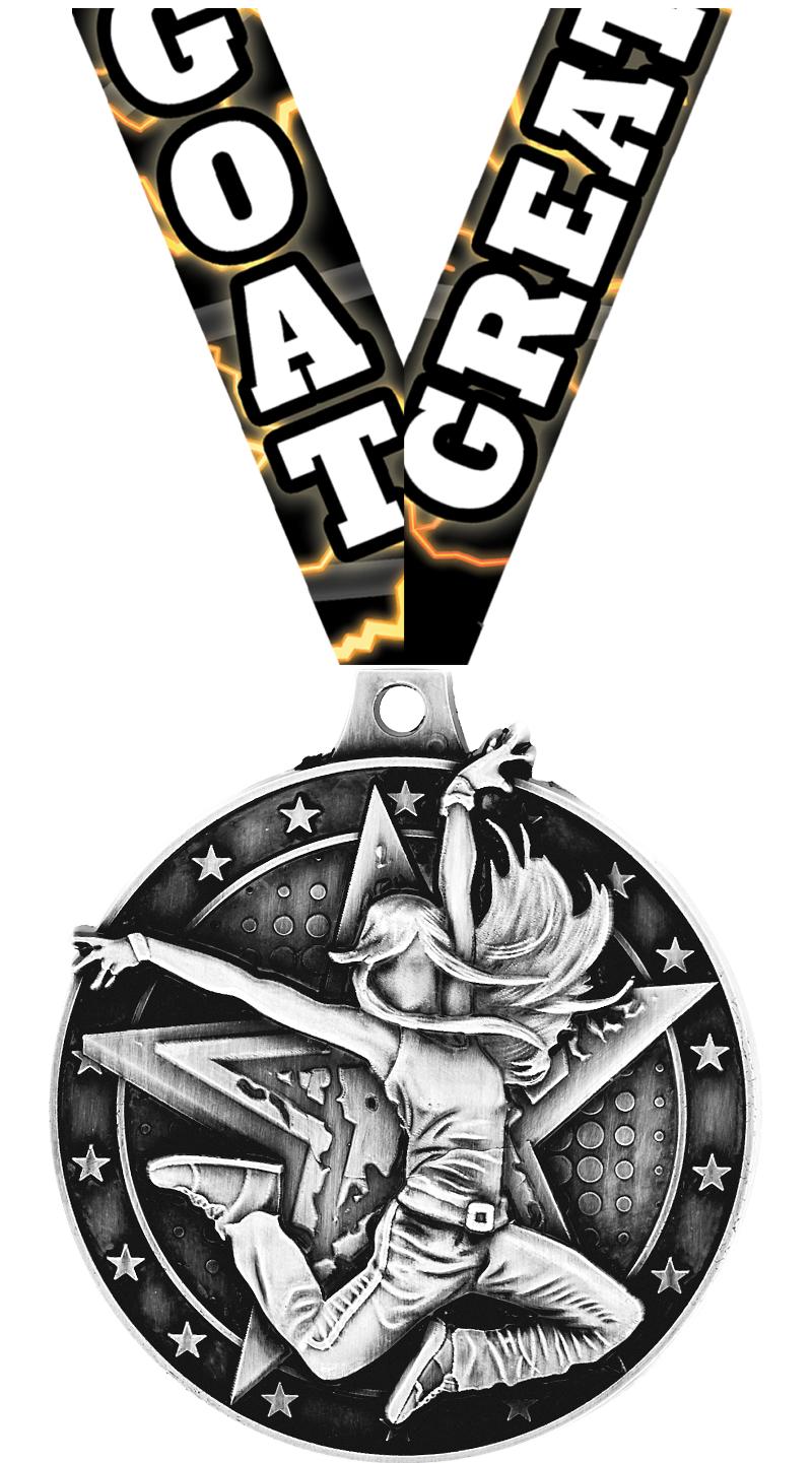 2" 3D HIP HOP FML MDL SV W/RIB