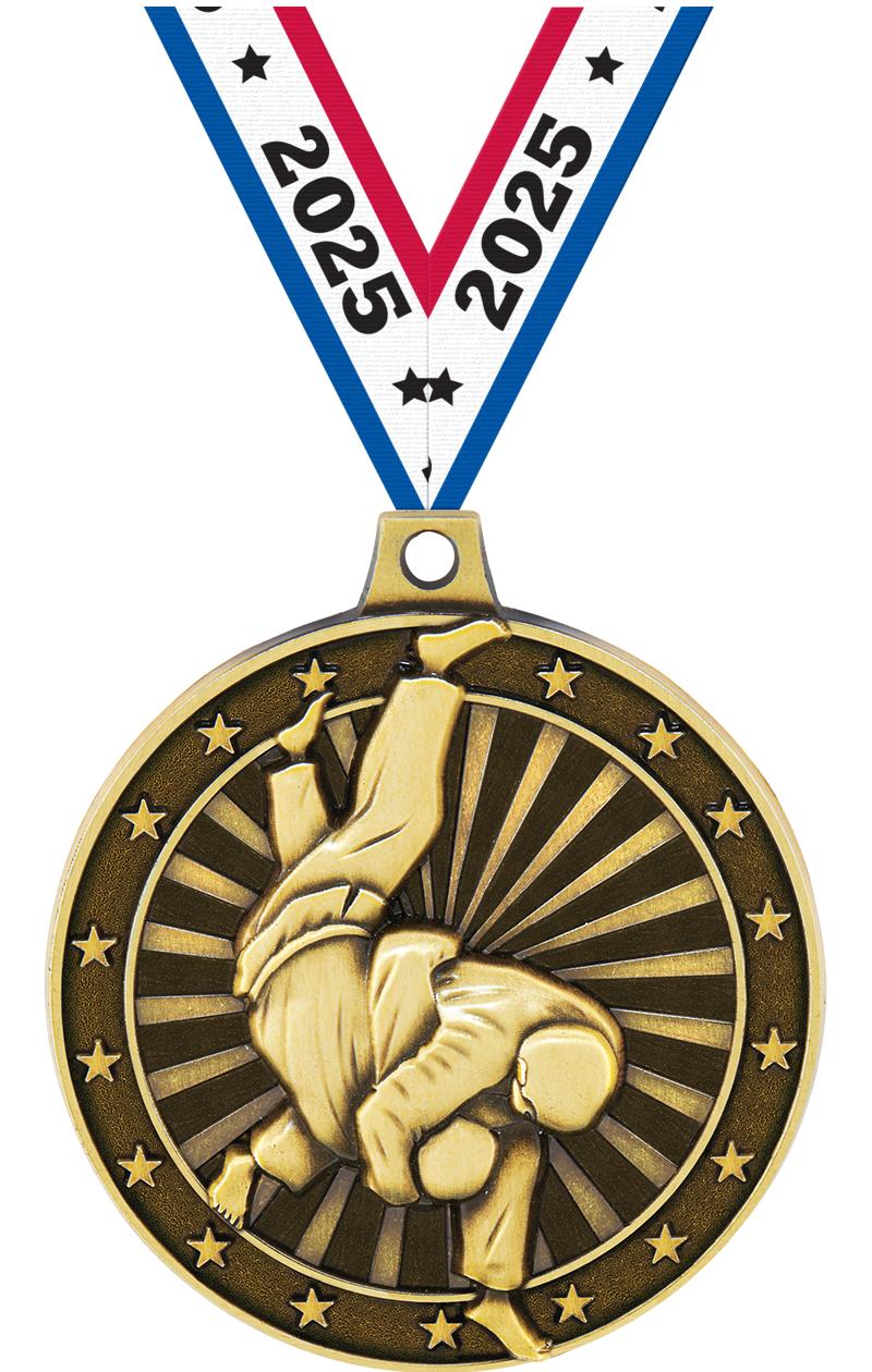 2"3D JUDO MEDAL GOLD