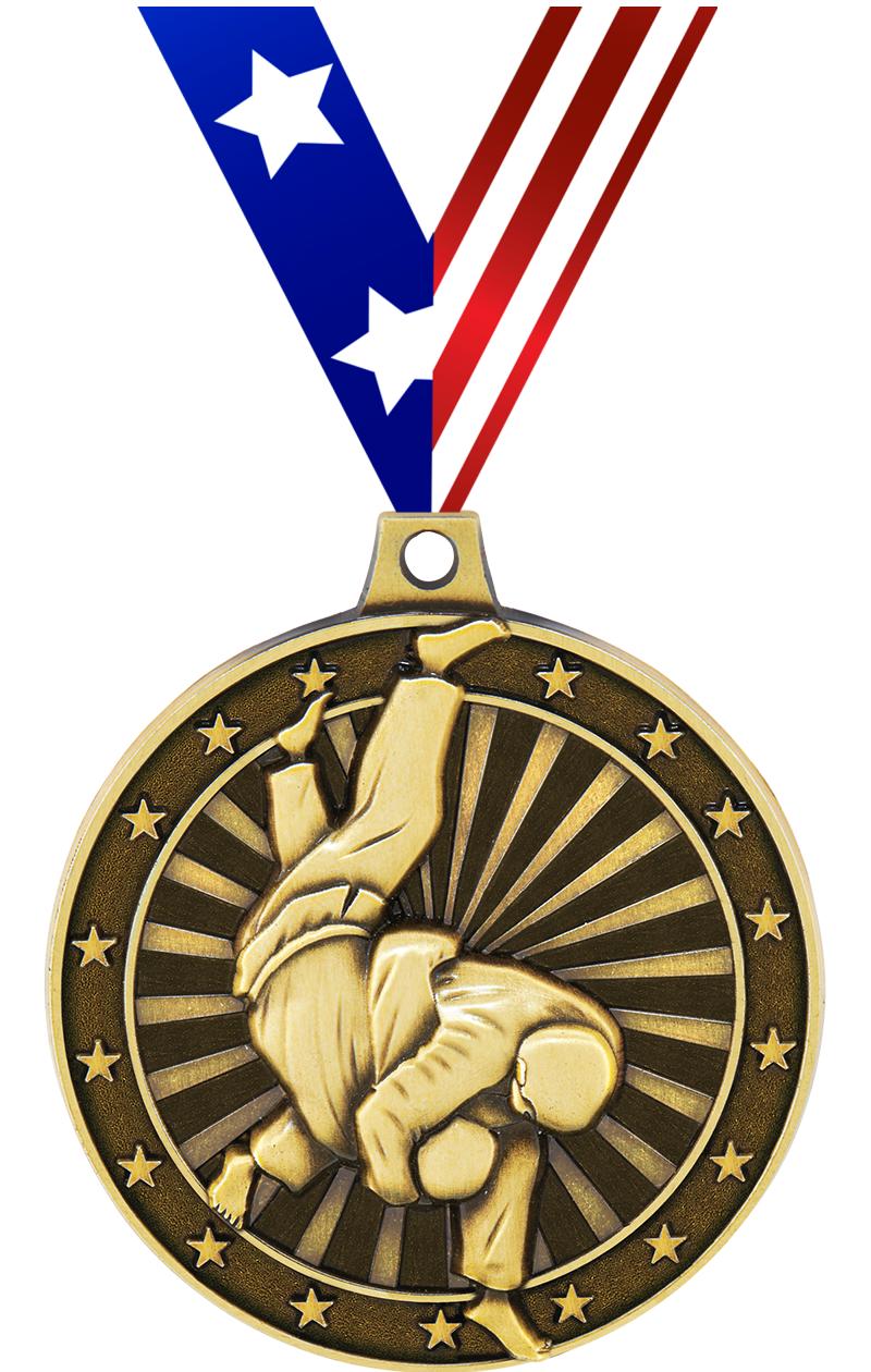 2"3D JUDO MEDAL GOLD