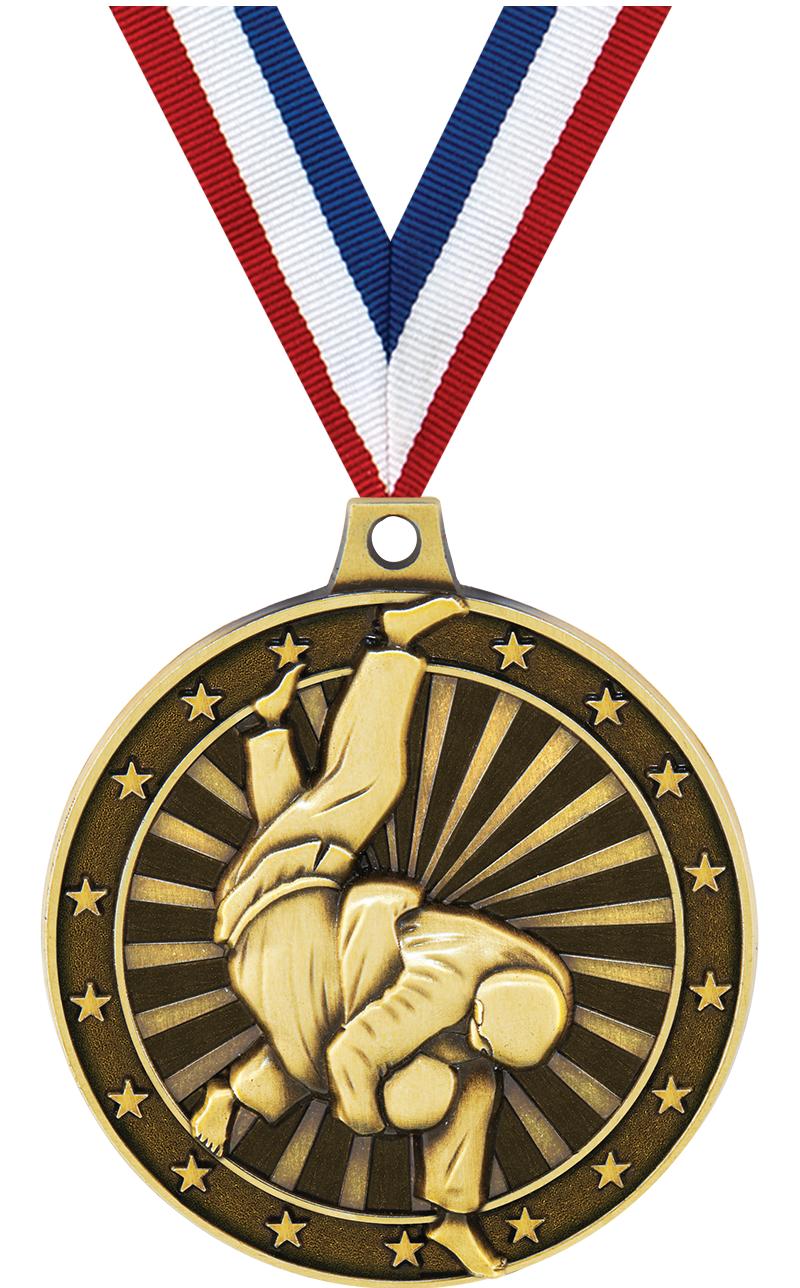 2"3D JUDO MEDAL GOLD