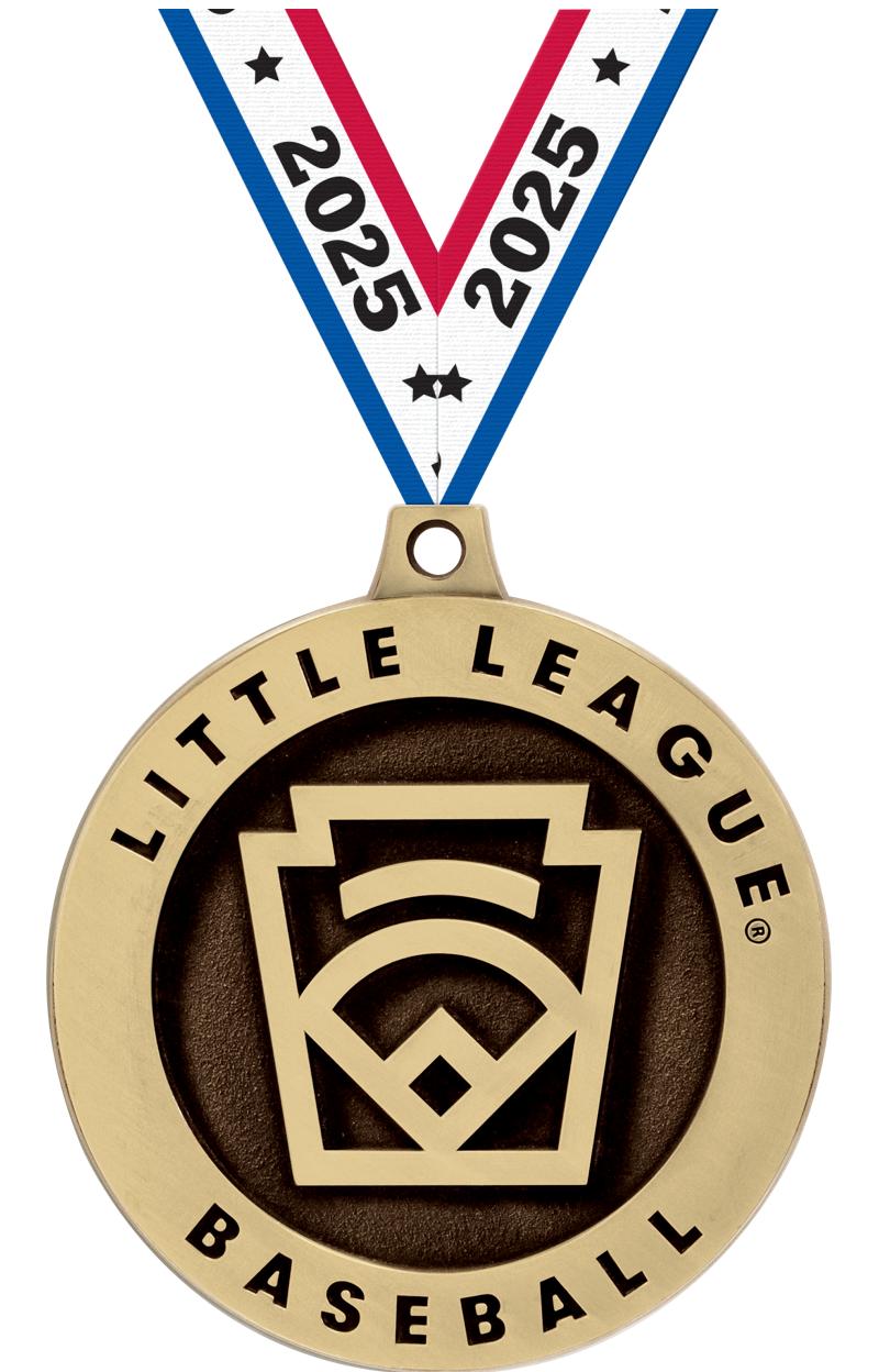 2"3D LITTLE LEAGUE GD BB MEDAL