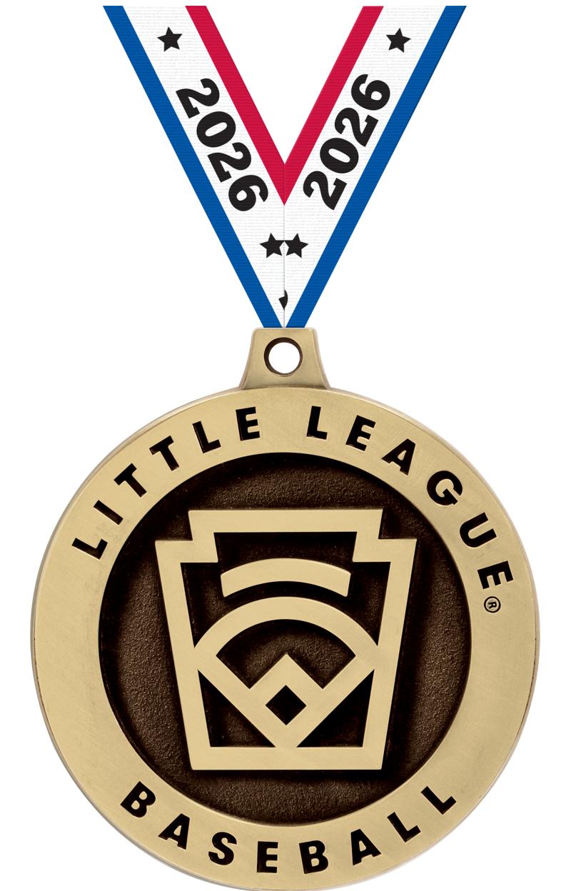 2"3D LITTLE LEAGUE GD BB MEDAL