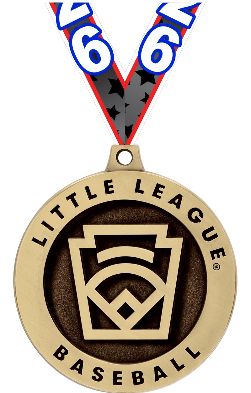 2"3D LITTLE LEAGUE GD BB MEDAL