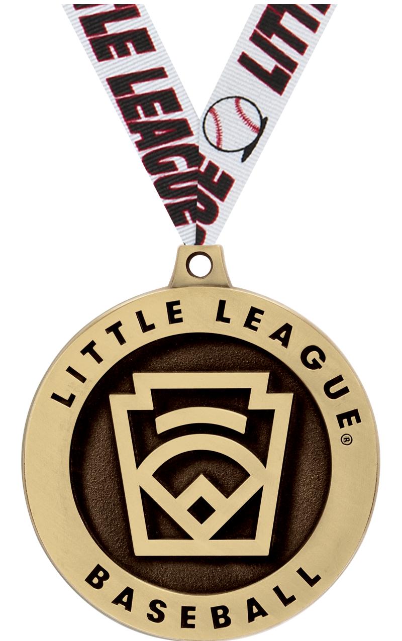 2"3D LITTLE LEAGUE GD BB MEDAL