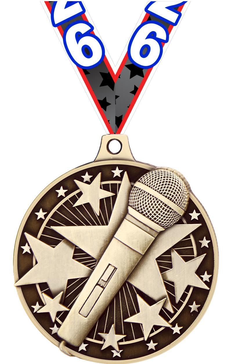 2" 3D MICROPHONE MDL GD W/RIB