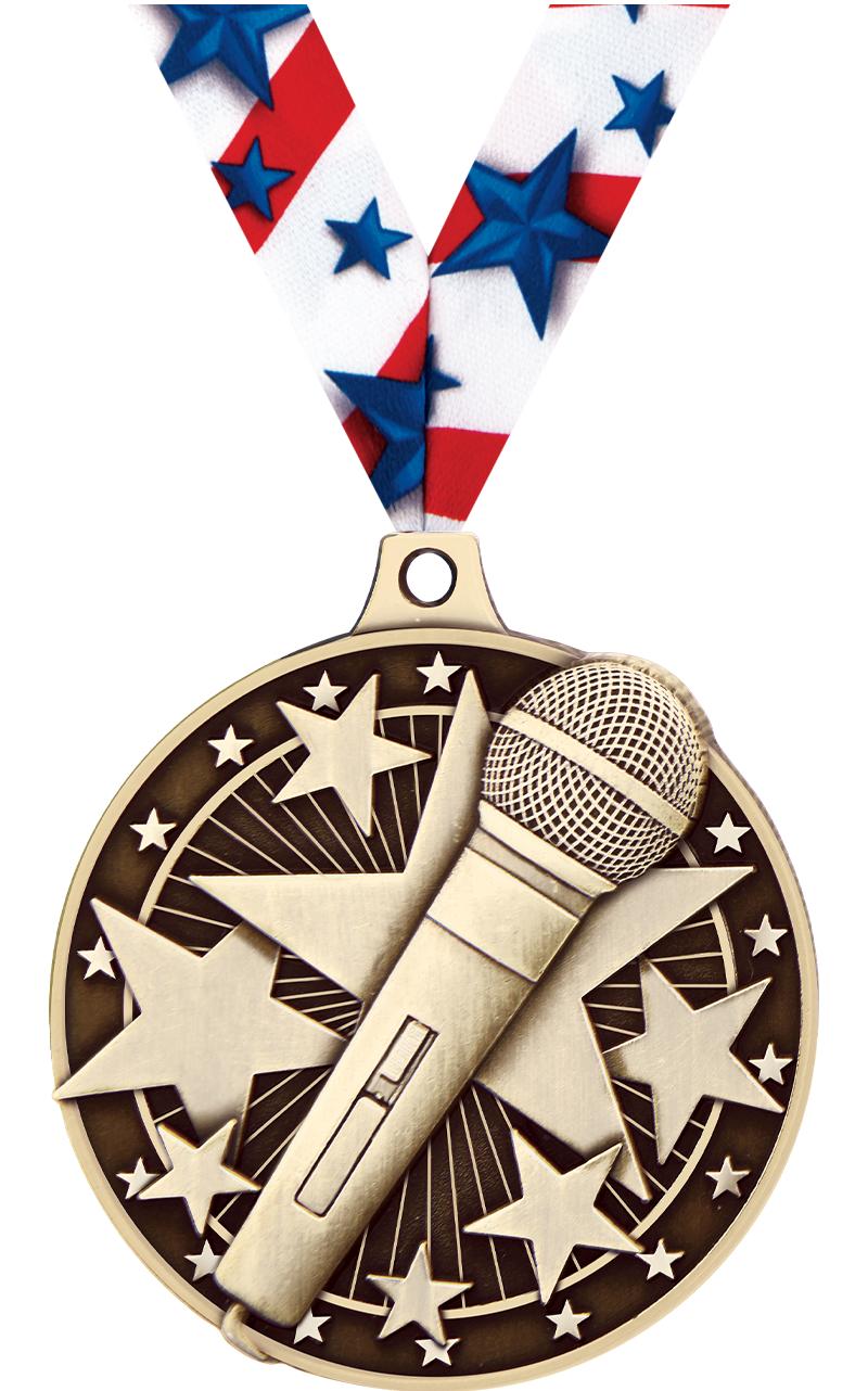 2" 3D MICROPHONE MDL GD W/RIB