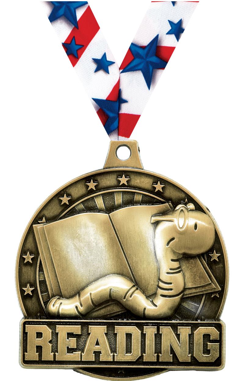 2" 3D READING BOOKWORM GD MDL