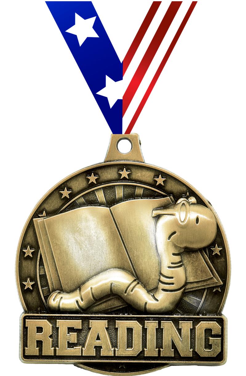 2" 3D READING BOOKWORM GD MDL