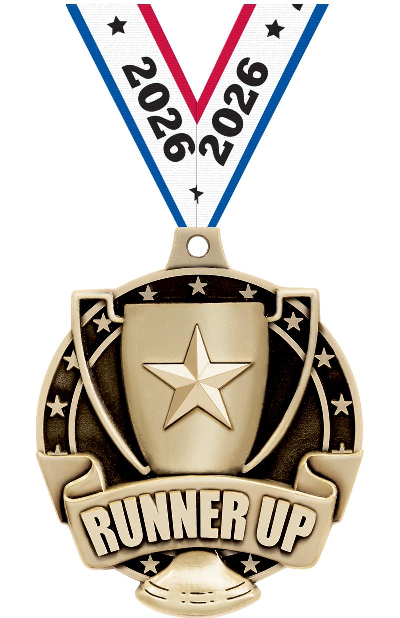 2" 3D RUNNER UP - MEDAL GOLD