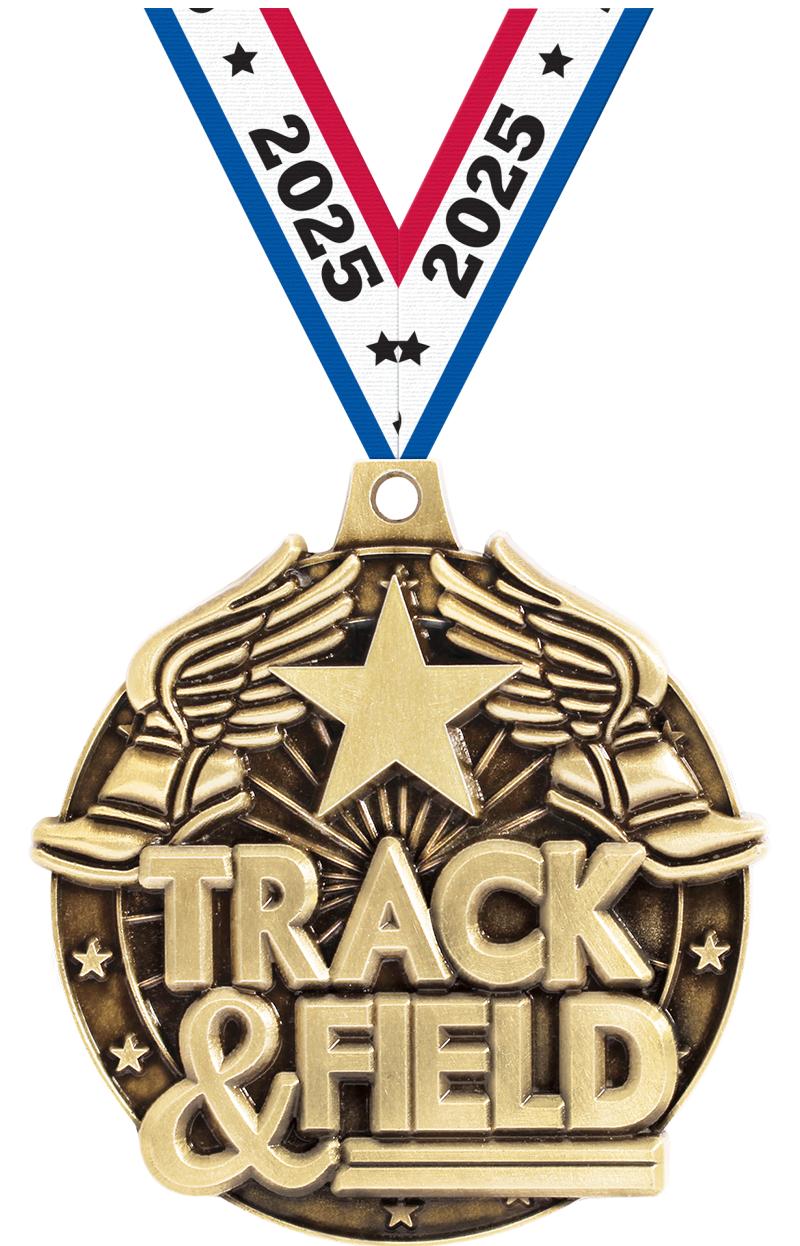2"3D TRACK&FIELD WF MEDAL GOLD