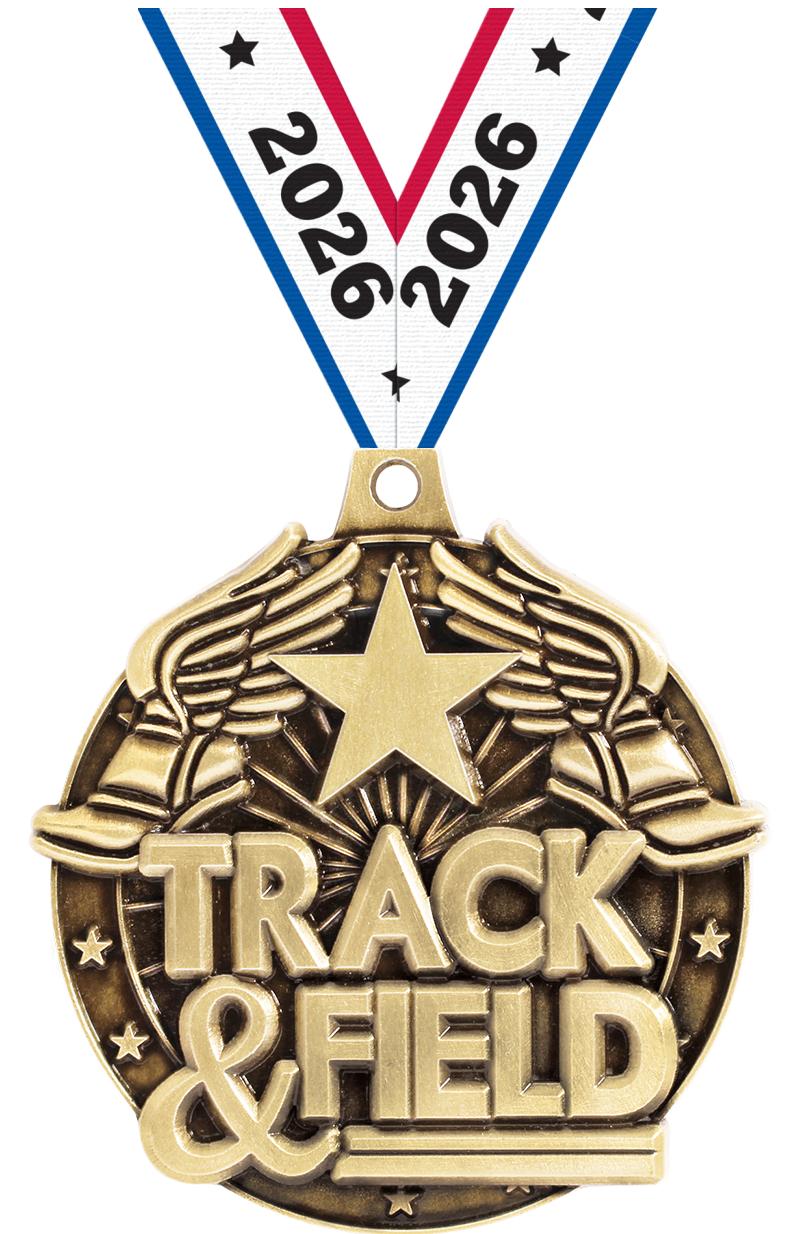 2"3D TRACK&FIELD WF MEDAL GOLD