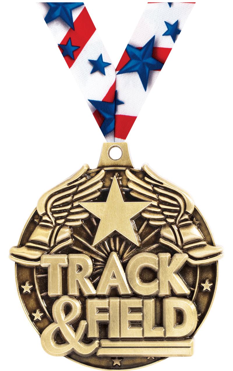 2"3D TRACK&FIELD WF MEDAL GOLD