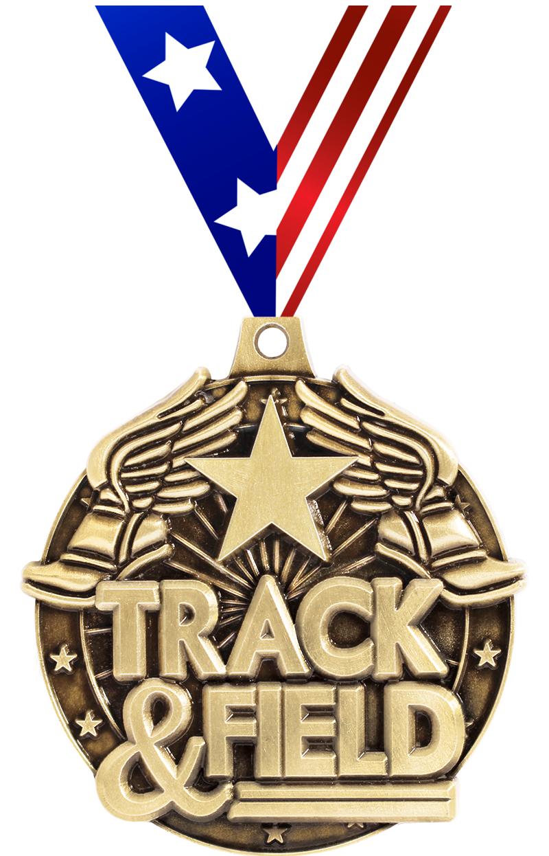 2"3D TRACK&FIELD WF MEDAL GOLD