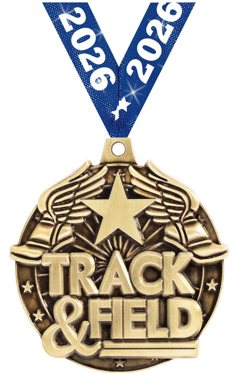 2"3D TRACK&FIELD WF MEDAL GOLD