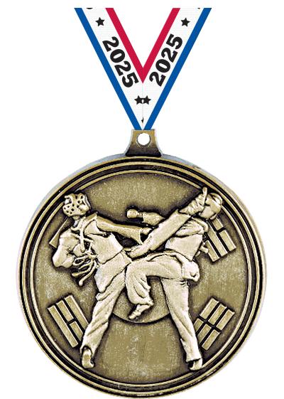 2" 3D TAE KWON DO SPARRING GLD