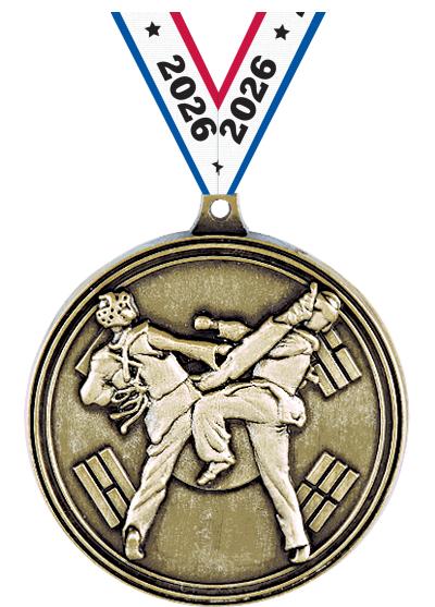 2" 3D TAE KWON DO SPARRING GLD