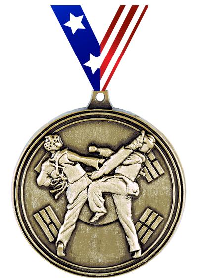 2" 3D TAE KWON DO SPARRING GLD