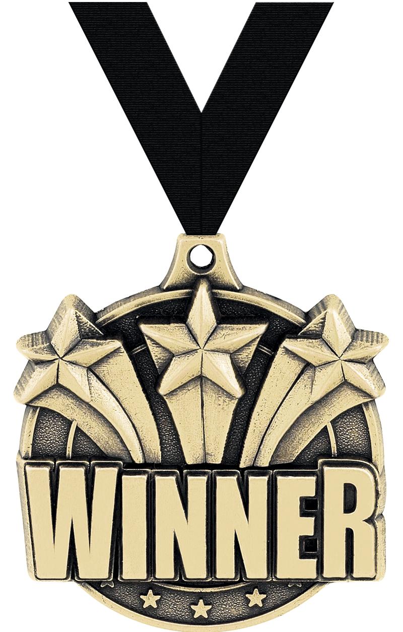 2" 3D WINNER MEDAL GOLD