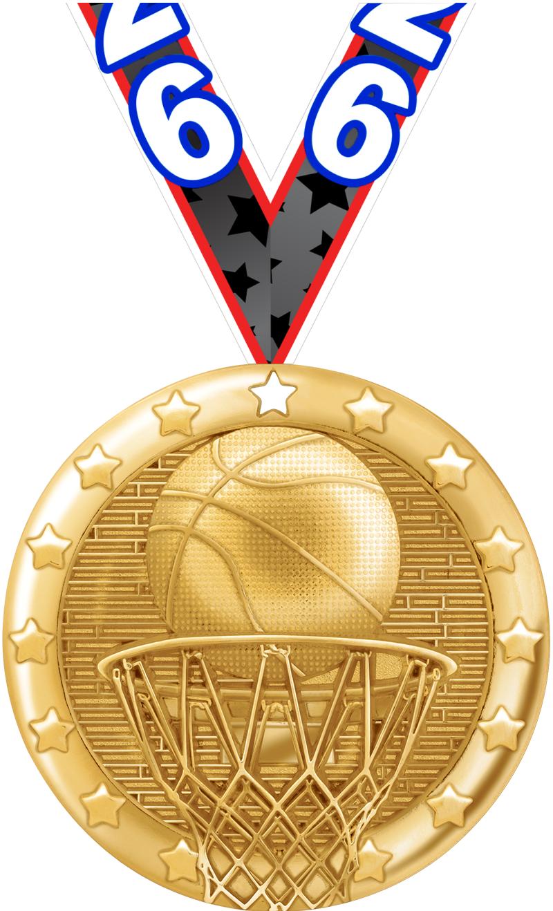 2" BLAZE BASKETBALL MDL GLD
