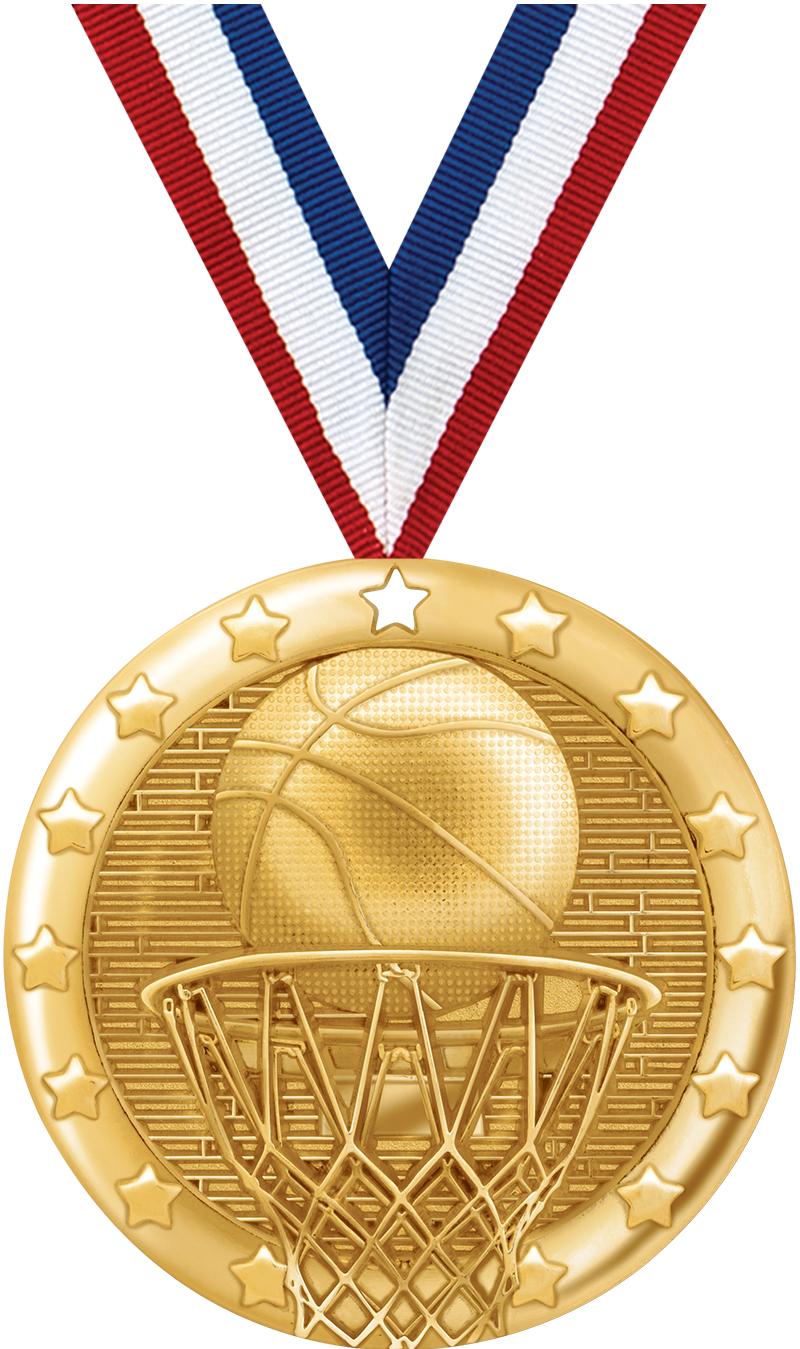 2" BLAZE BASKETBALL MDL GLD
