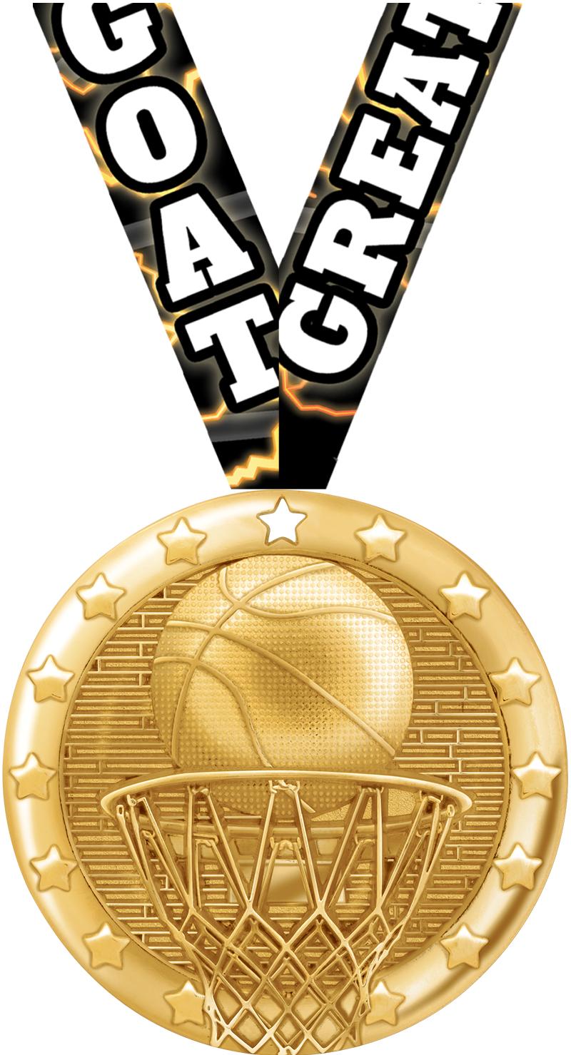 2" BLAZE BASKETBALL MDL GLD