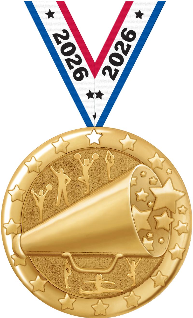 2" BLAZE CHEER MDL GLD