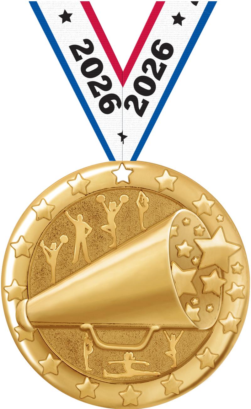 2" BLAZE CHEER MDL GLD