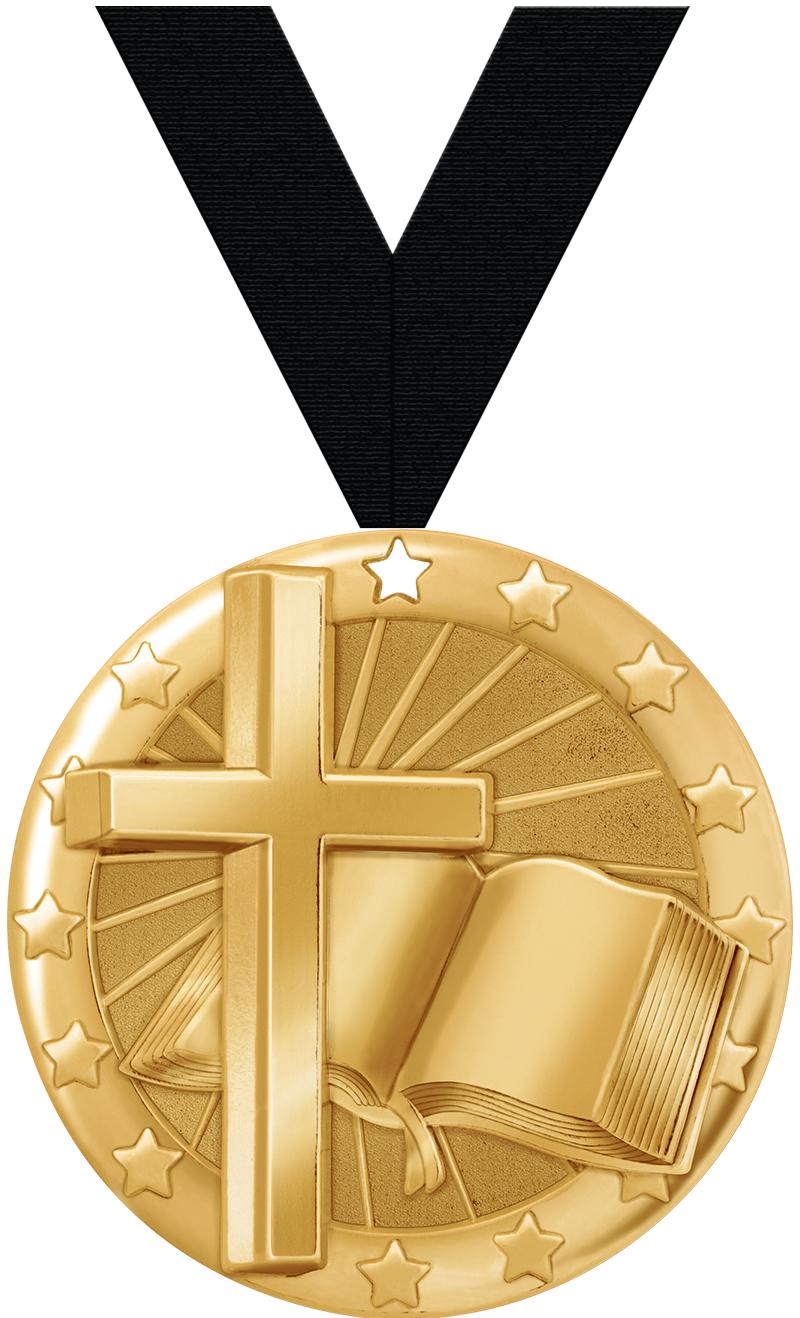 2" BLAZE RELIGIOUS MDL GLD