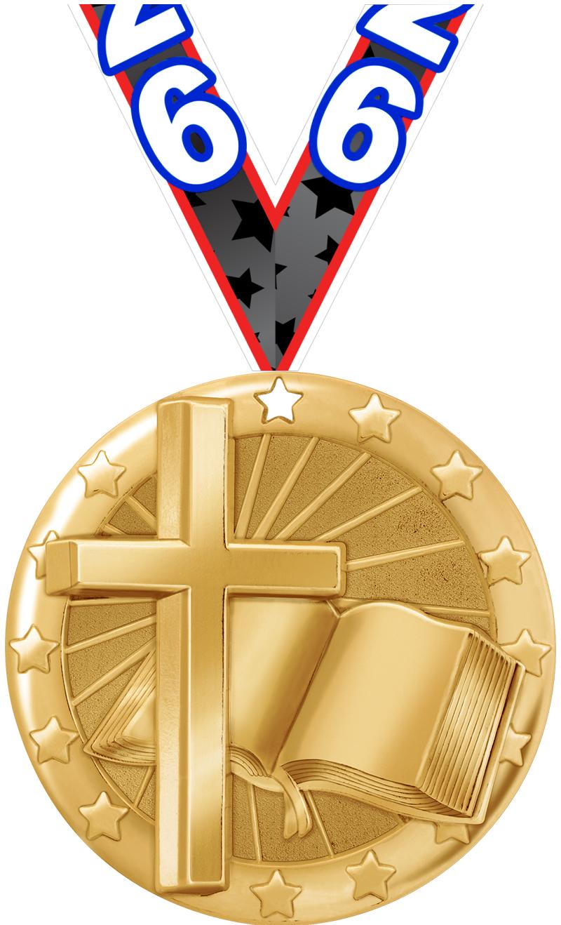 2" BLAZE RELIGIOUS MDL GLD