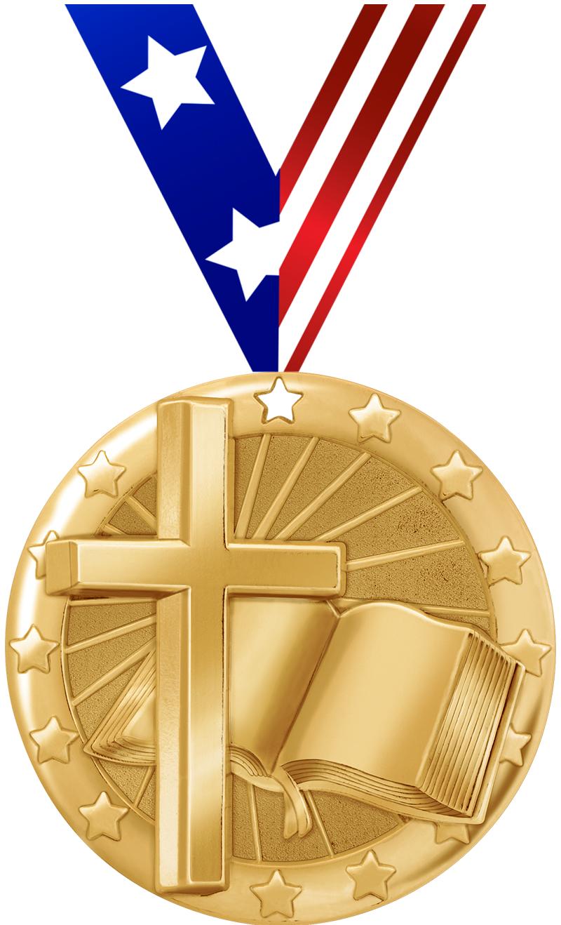 2" BLAZE RELIGIOUS MDL GLD