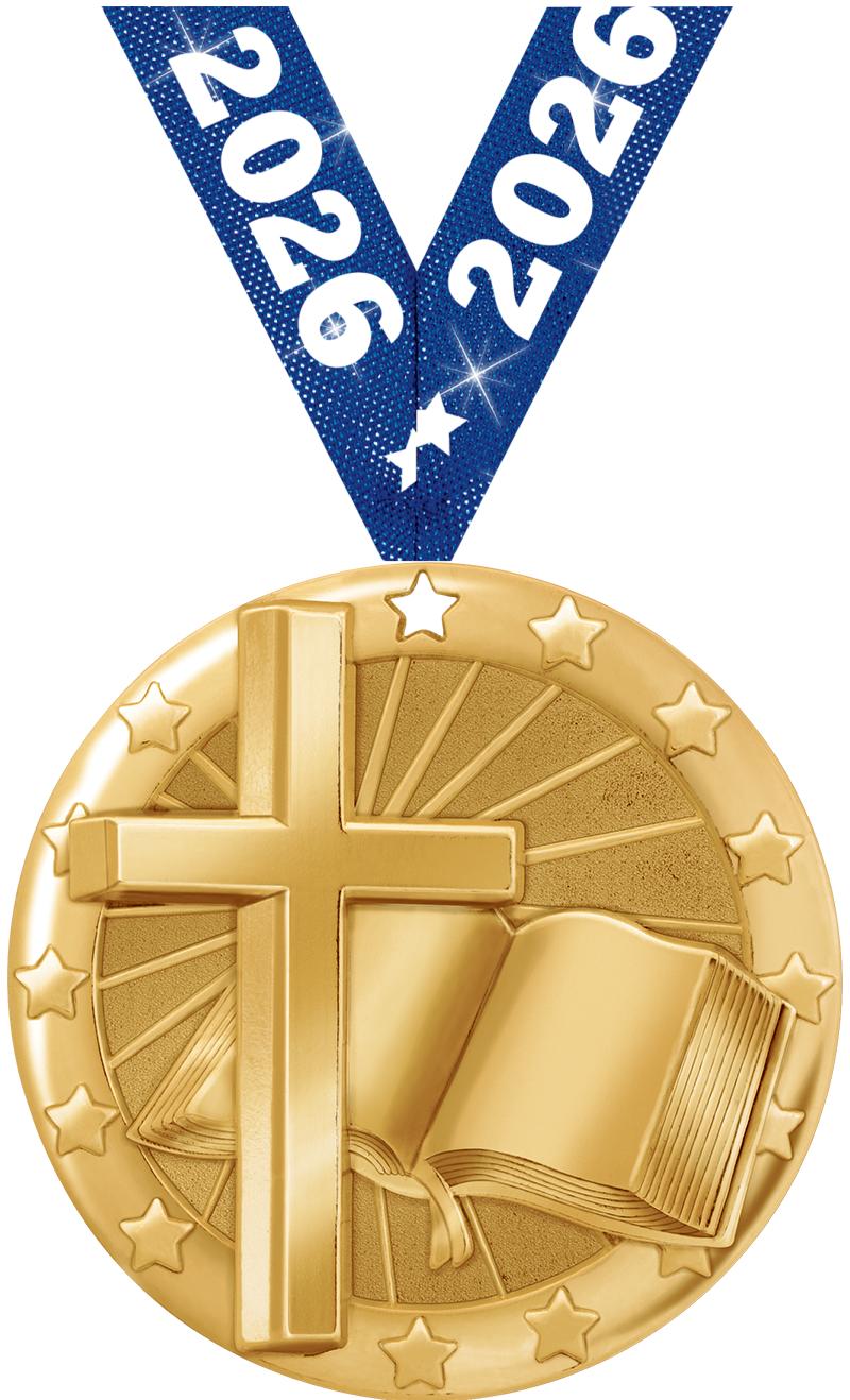 2" BLAZE RELIGIOUS MDL GLD