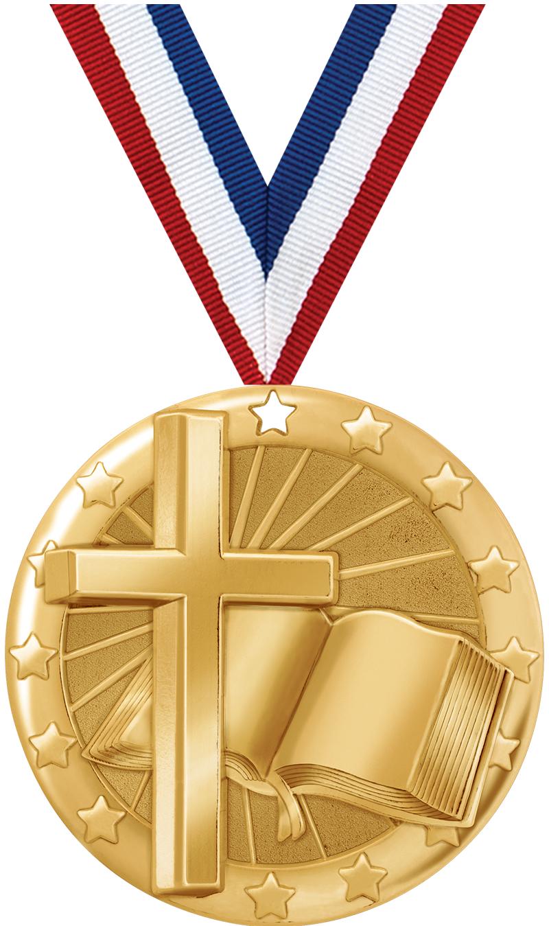 2" BLAZE RELIGIOUS MDL GLD