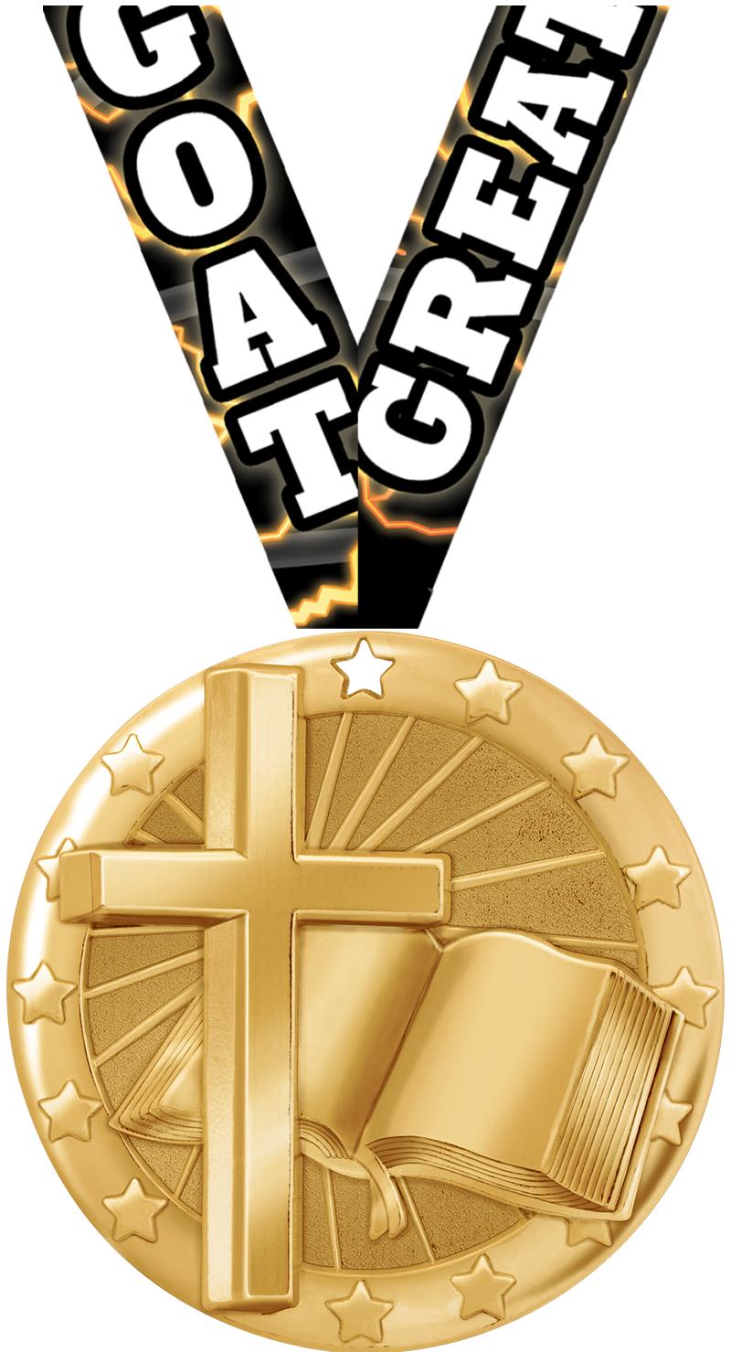 2" BLAZE RELIGIOUS MDL GLD