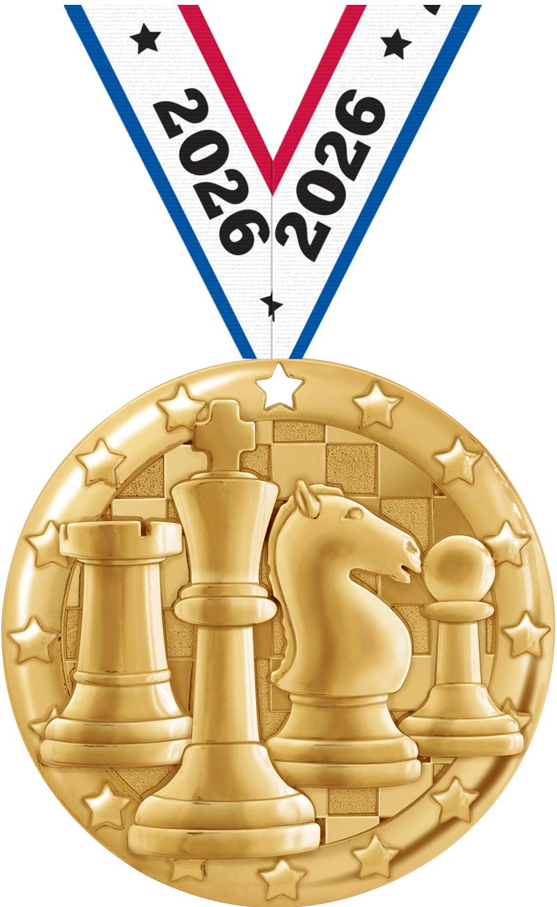 2" BLAZE CHESS MDL GLD