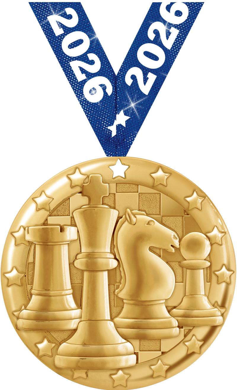 2" BLAZE CHESS MDL GLD