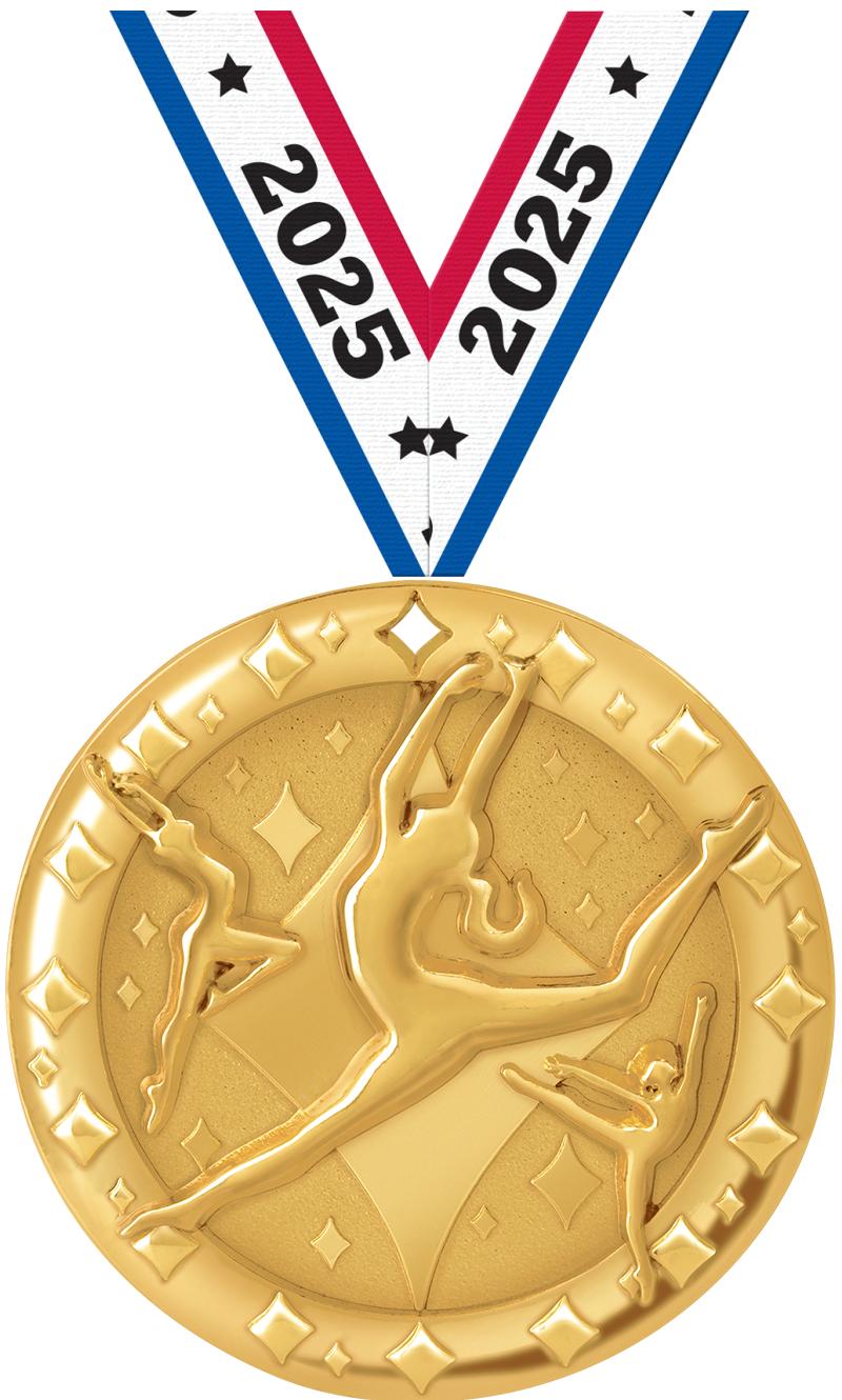 2"BLAZE DANCE MEDAL GOLD