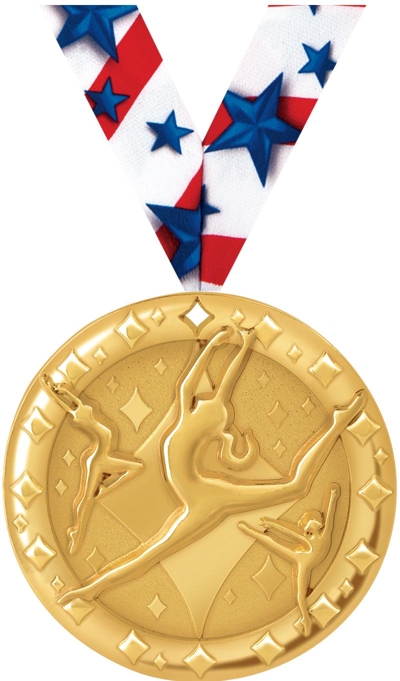 2"BLAZE DANCE MEDAL GOLD