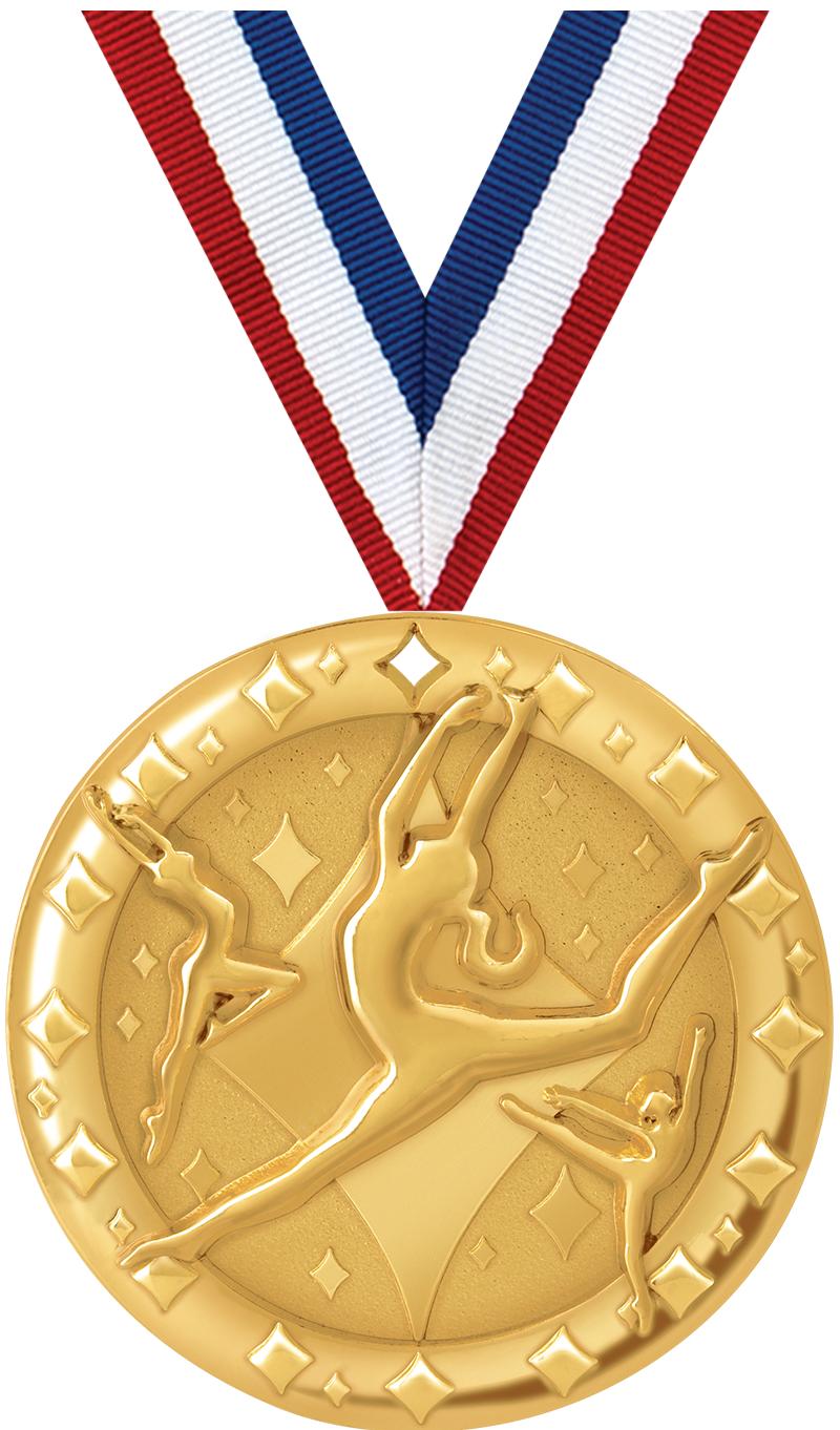 2"BLAZE DANCE MEDAL GOLD