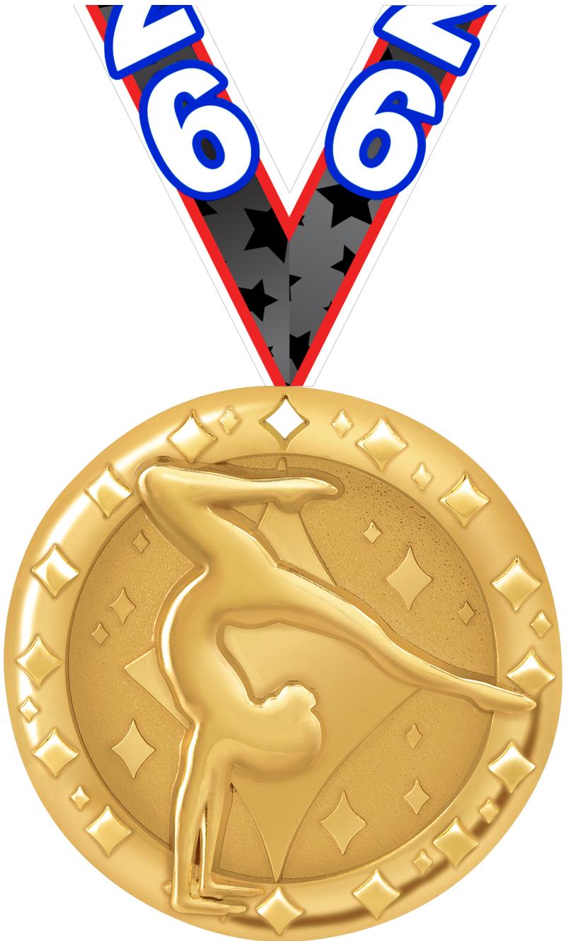 2"BLAZE FEMALE GYM MEDAL GOLD