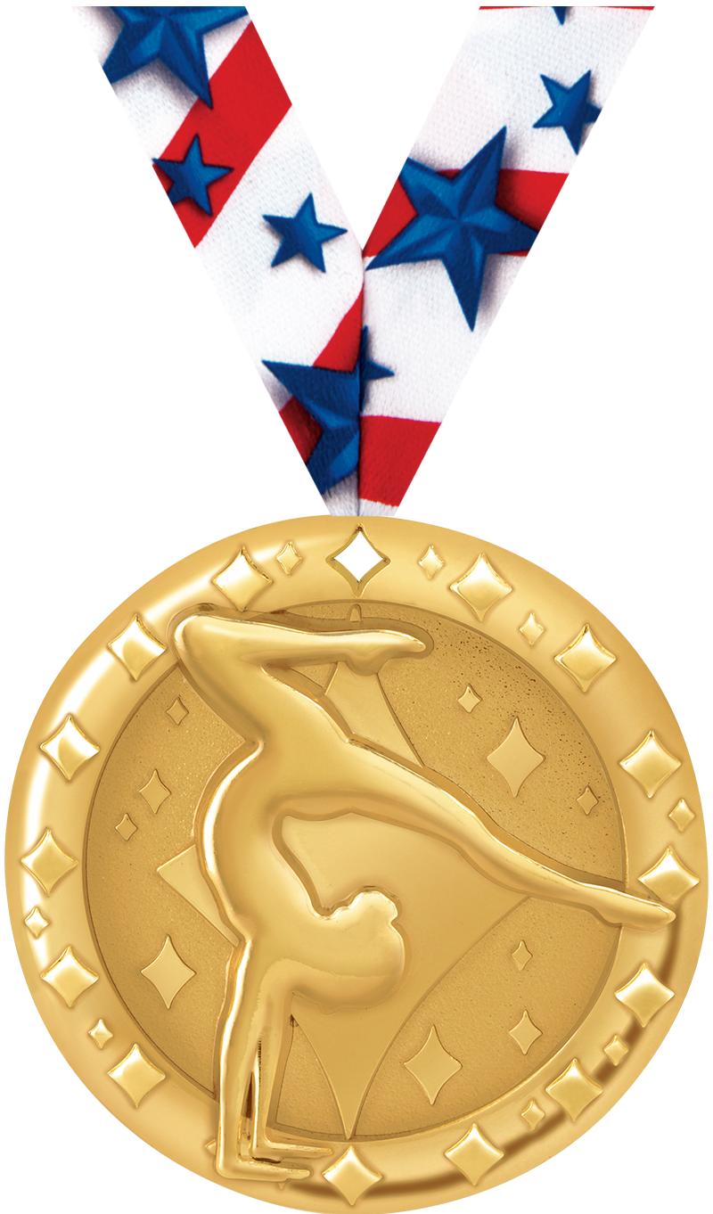 2"BLAZE FEMALE GYM MEDAL GOLD