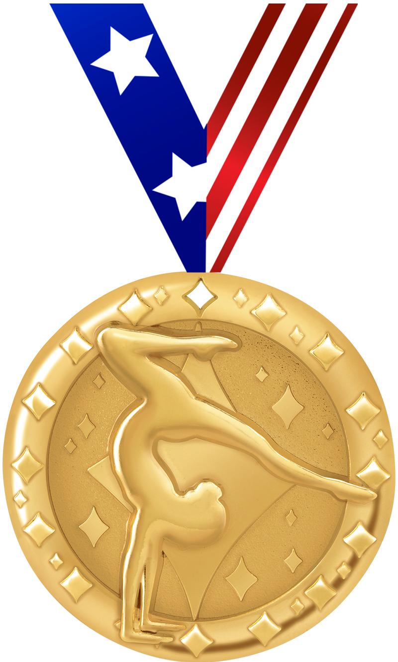 2"BLAZE FEMALE GYM MEDAL GOLD