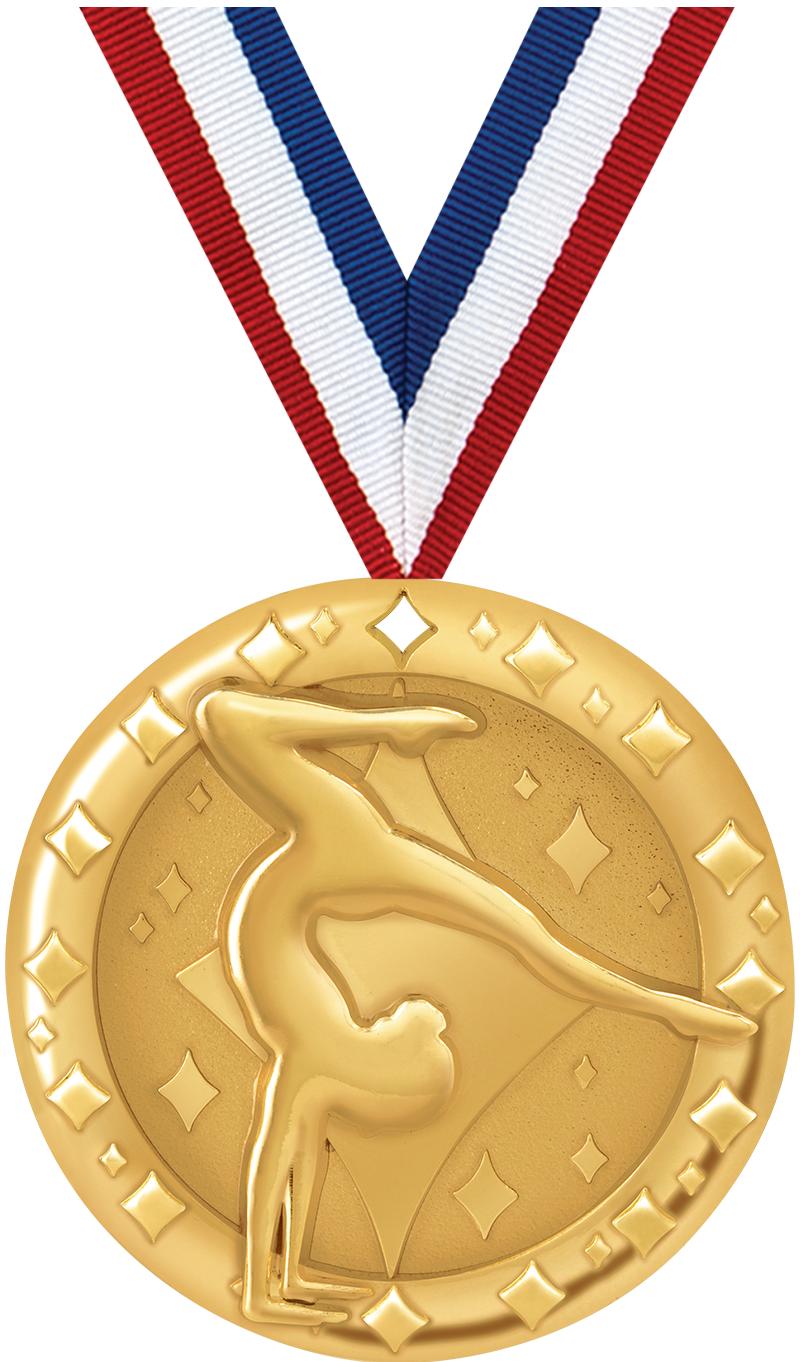 2"BLAZE FEMALE GYM MEDAL GOLD