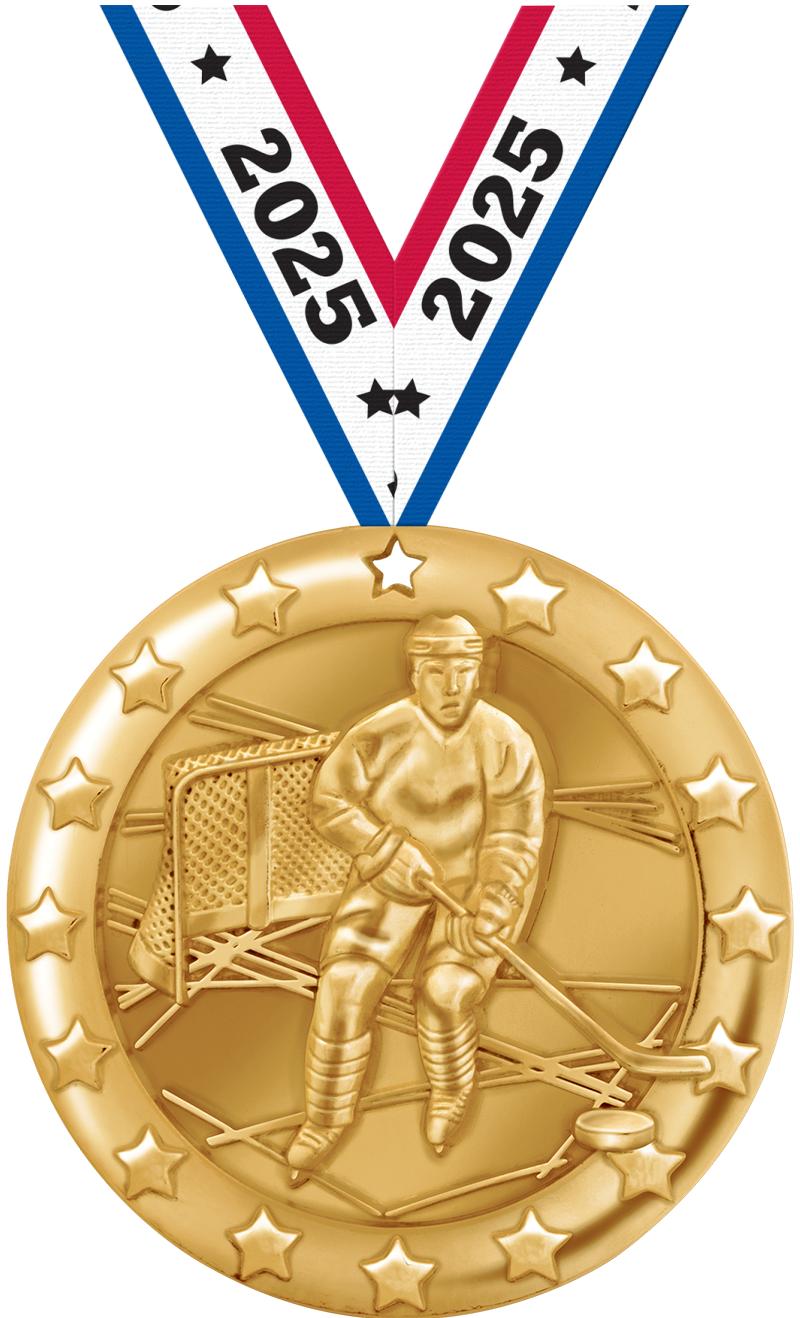 2" BLAZE HOCKEY MDL GLD