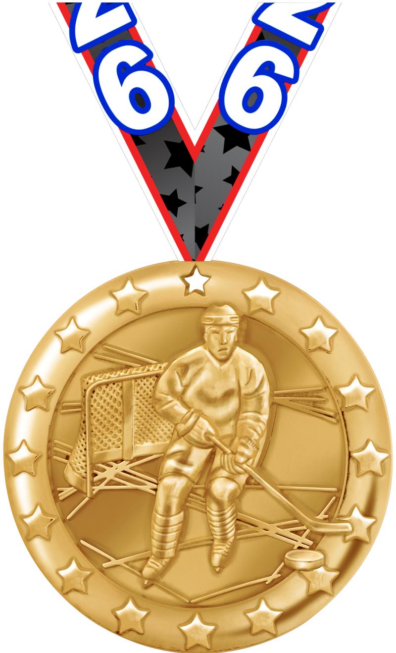 2" BLAZE HOCKEY MDL GLD