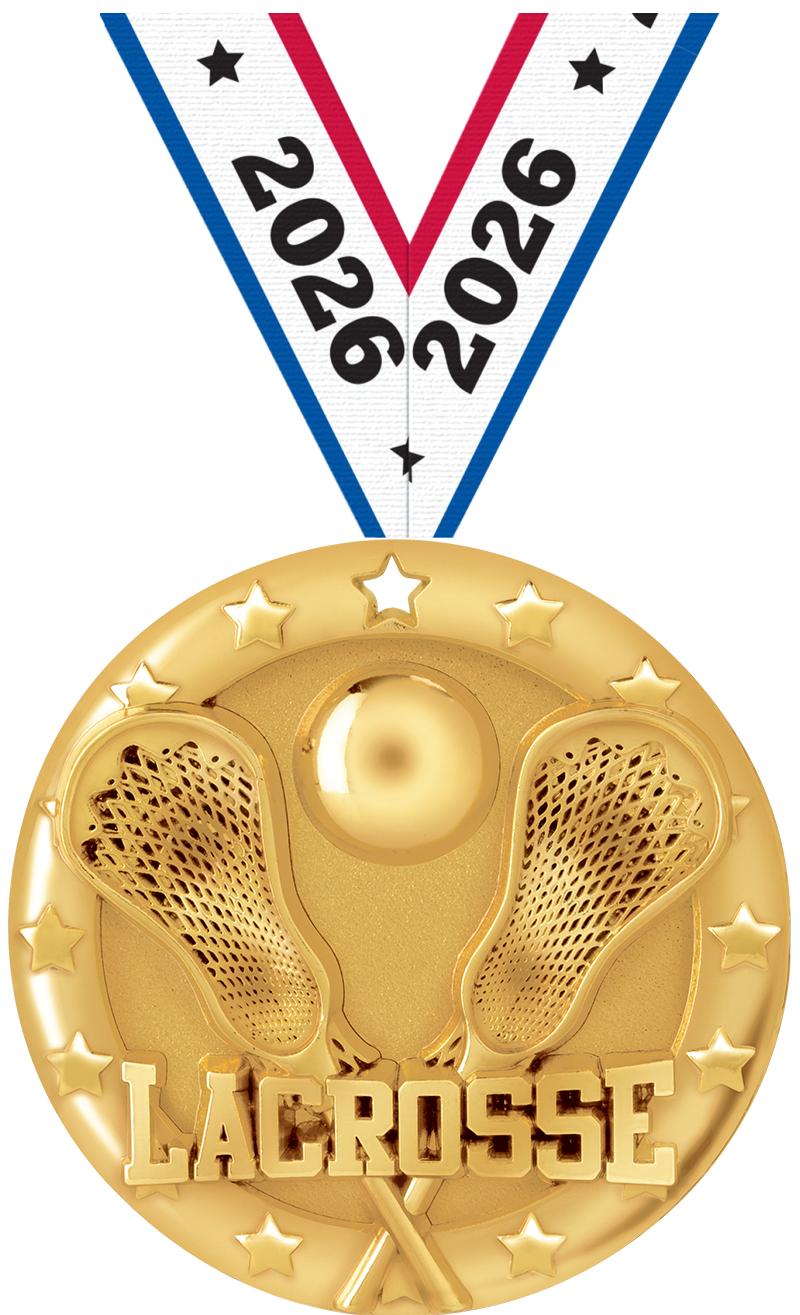 2"BLAZE LACROSSE MEDAL GOLD