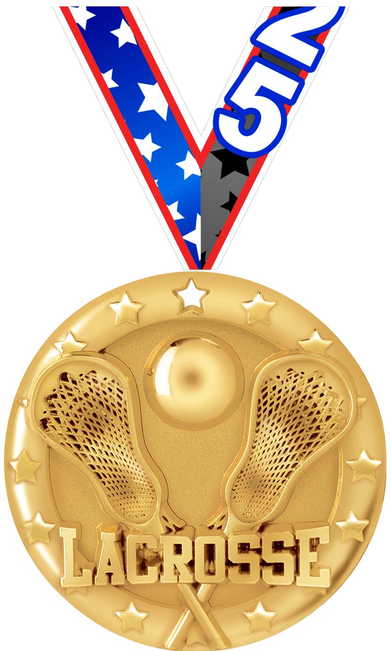 2"BLAZE LACROSSE MEDAL GOLD