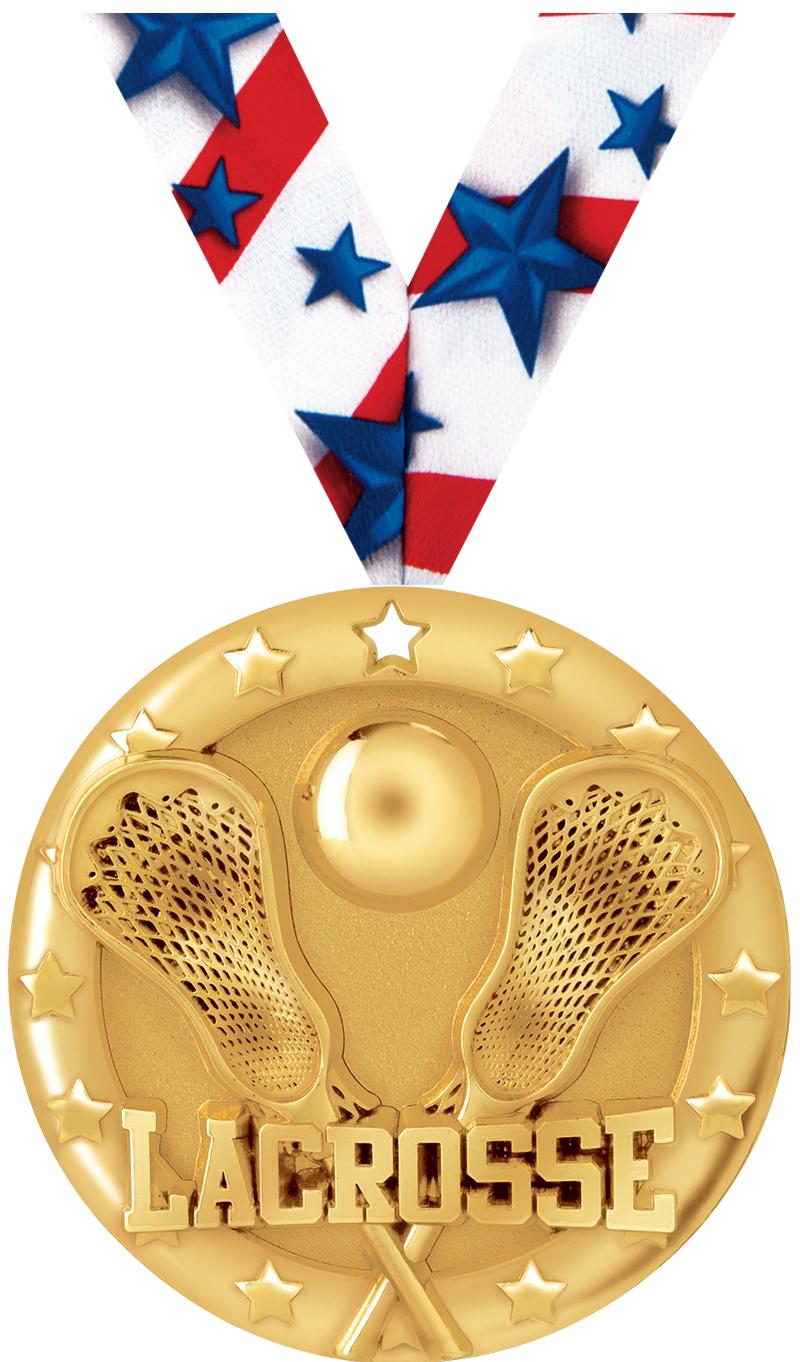 2"BLAZE LACROSSE MEDAL GOLD
