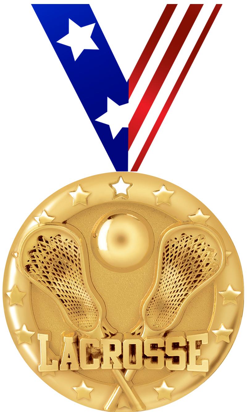 2"BLAZE LACROSSE MEDAL GOLD