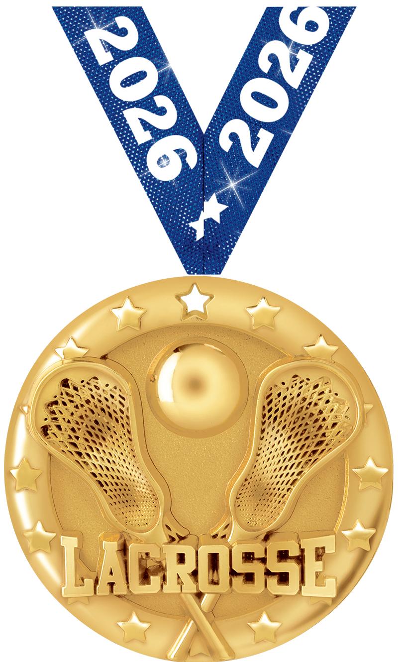 2"BLAZE LACROSSE MEDAL GOLD