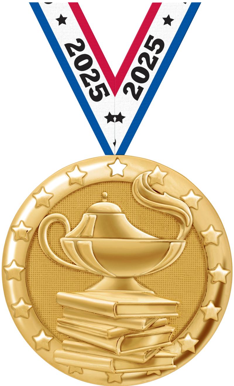 2" BLAZE SCHOLASTIC MDL GLD